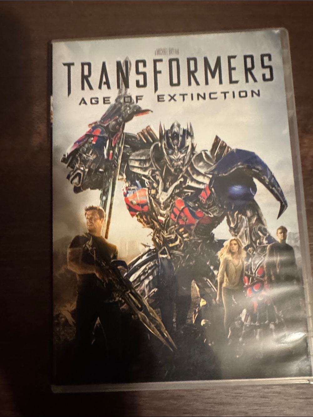 : Age of Extinction DVD - Silver and Blue Cover
